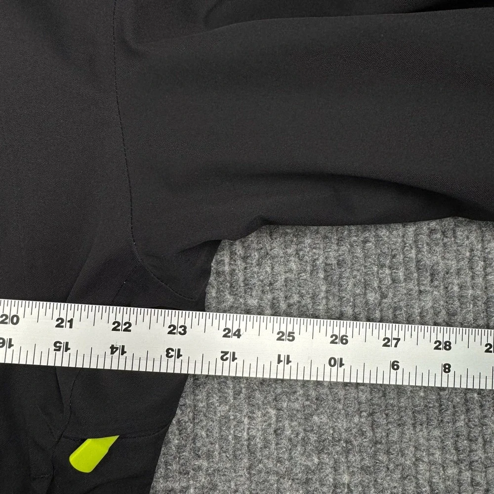 The North Face Jacket Mens L Black Ski Snowboard Shell Hooded Neon HyVent